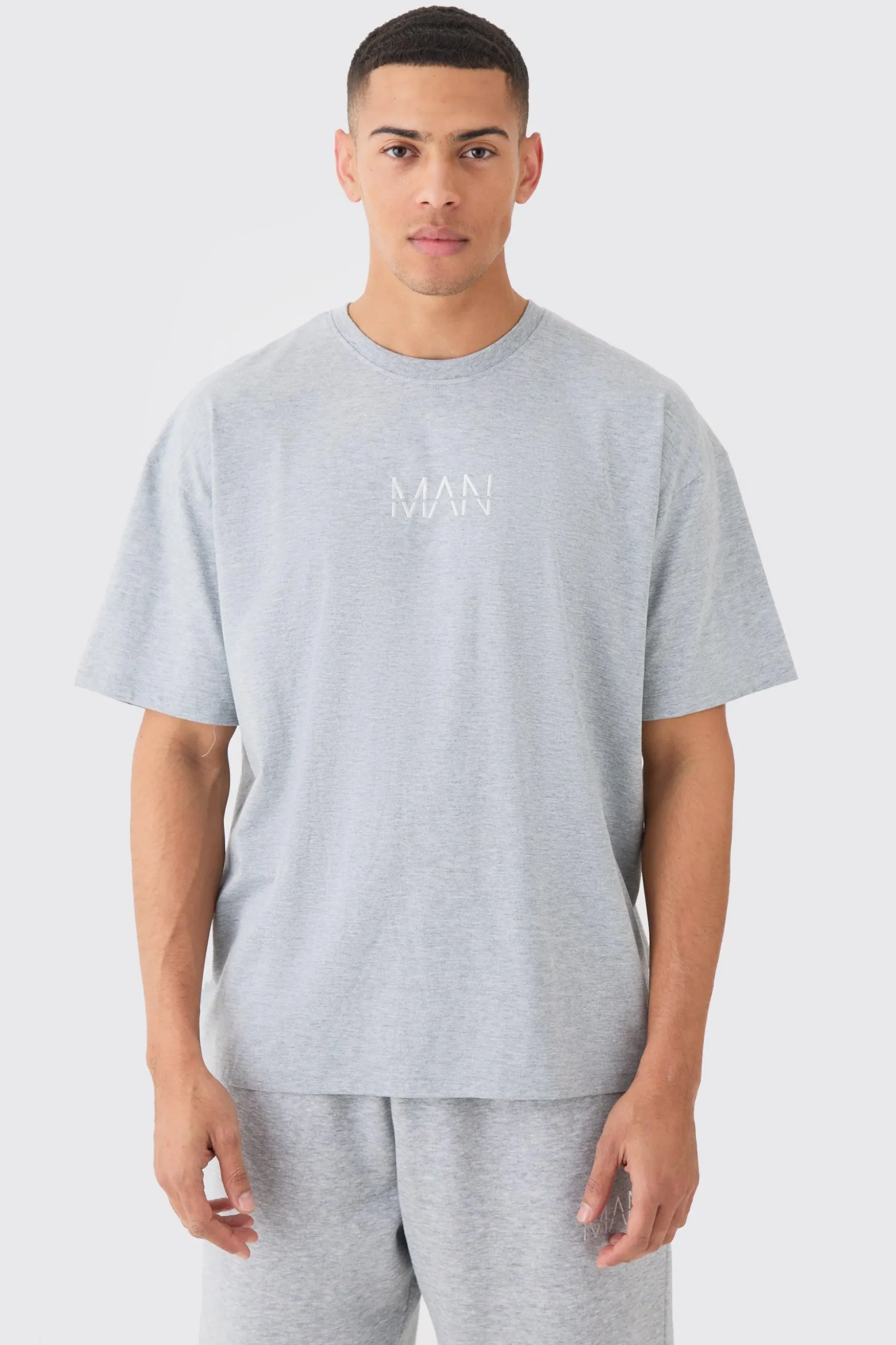 Man Oversized T-shirt & Jogger Set | BoohooMAN UK