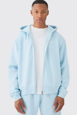 Man Oversized Zip Through Hooded Tracksuit | BoohooMAN UK
