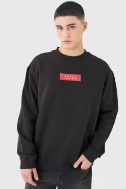 Man Print Sweatshirt | BoohooMAN UK