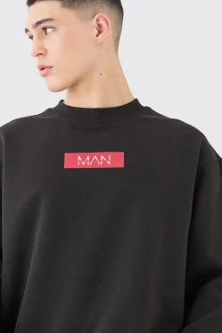 Man Print Sweatshirt | BoohooMAN UK