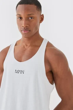 Man Racer Back Basic Vest | BoohooMAN UK