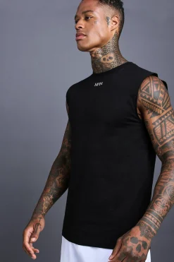 Man Regular Fit Gym Tank | BoohooMAN UK