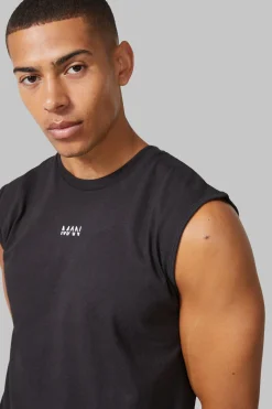Man Regular Fit Gym Tank | BoohooMAN UK