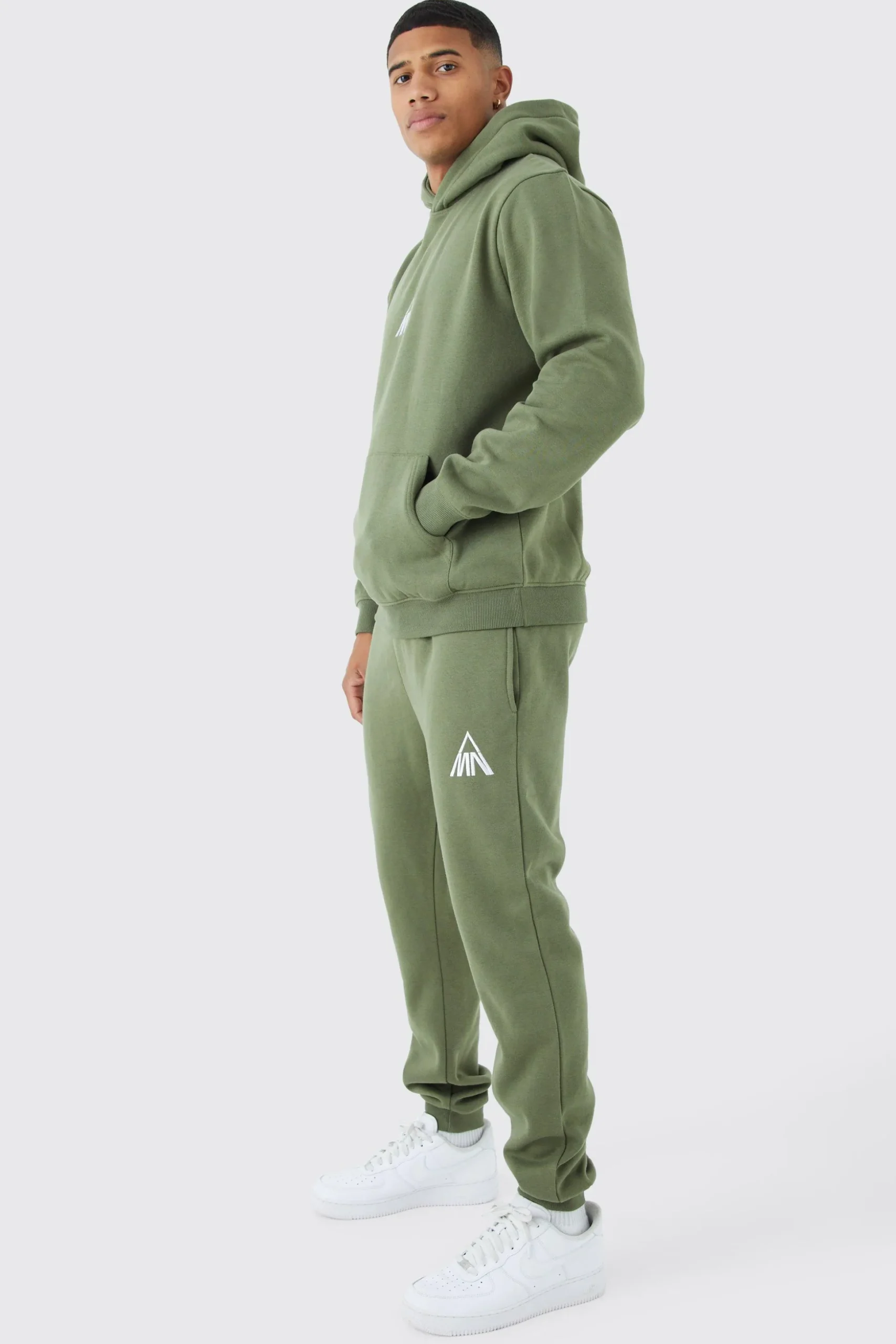 Man Regular Fit Hooded Tracksuit | BoohooMAN UK