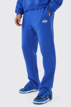Man Regular Split Hem Jogger | BoohooMAN UK