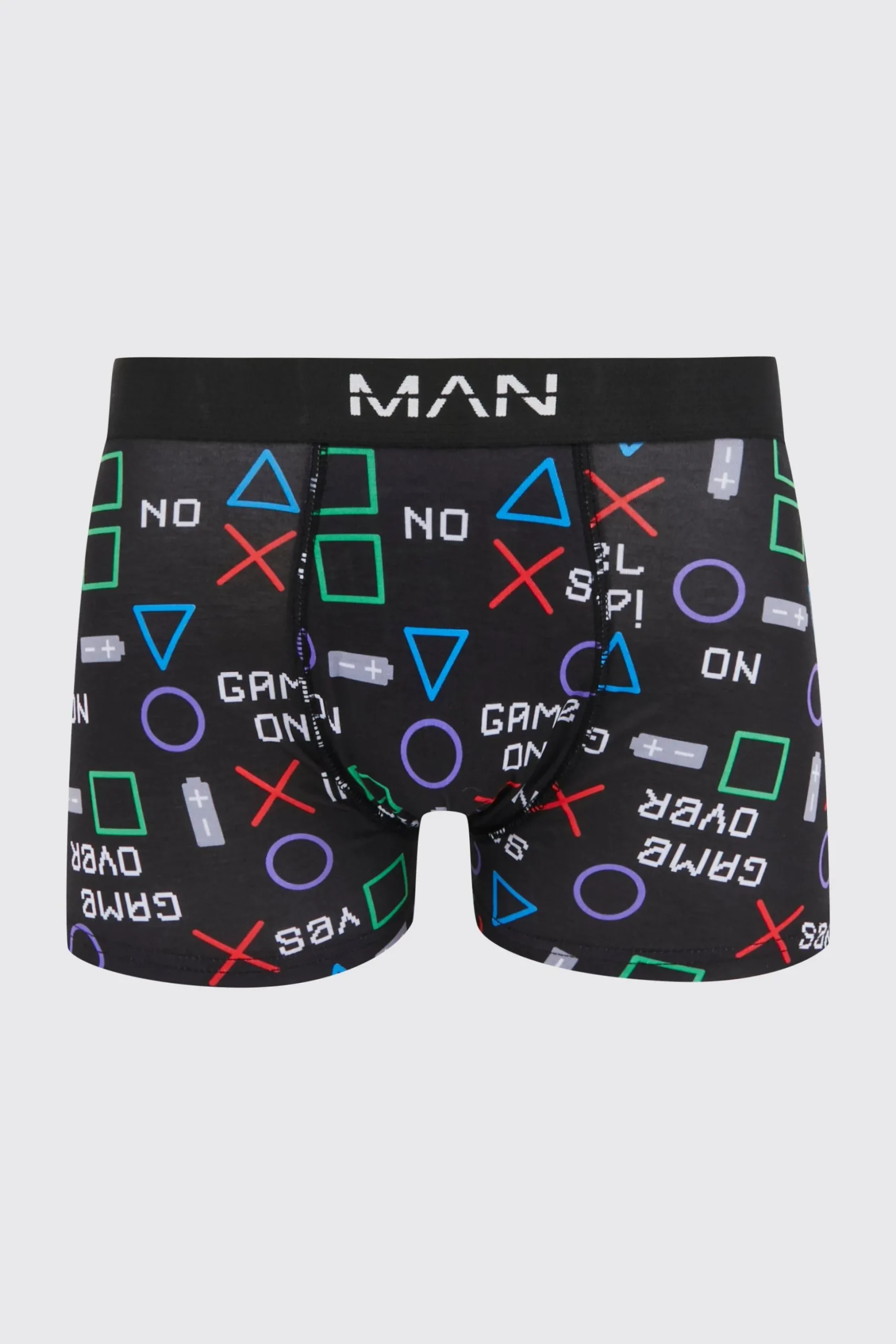 Man Retro Game Printed Boxer | BoohooMAN UK