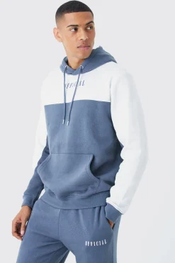 Man Roman Colour Block Hooded Tracksuit | BoohooMAN UK