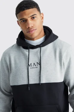 Man Roman Tape Colour Block Hooded Tracksuit | BoohooMAN UK