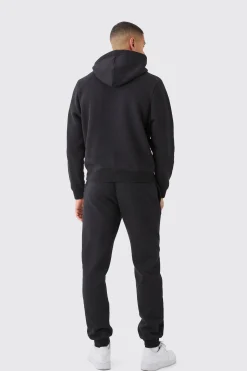 Man Signature Boxy Hooded Tracksuit | BoohooMAN UK