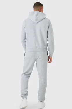 Man Signature Boxy Hooded Tracksuit | BoohooMAN UK