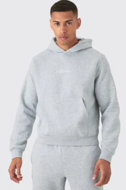 Man Signature Boxy Hooded Tracksuit | BoohooMAN UK