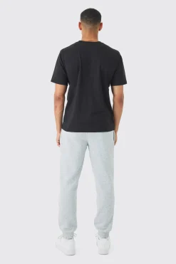 Man Signature Embroidered T-shirt | BoohooMAN UK