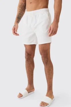 Man Signature Mid Length 3 Pack Swim Short | BoohooMAN UK