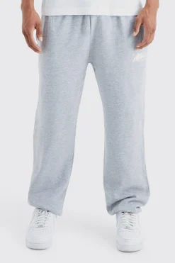 Man Signature Overdyed Oversized Joggers | BoohooMAN UK