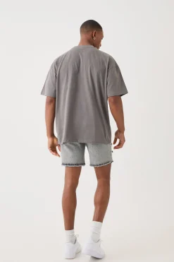 Man Signature Oversized Heavyweight T-shirt | BoohooMAN UK