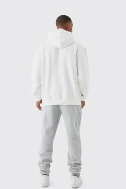 Man Signature Overszied Over The Head Hoodie | BoohooMAN UK