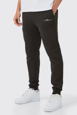 Man Signature Regular Fit Joggers | BoohooMAN UK