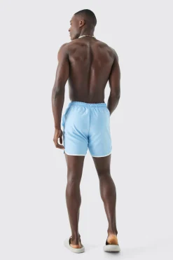 Man Signature Runner Swim Shorts | BoohooMAN UK