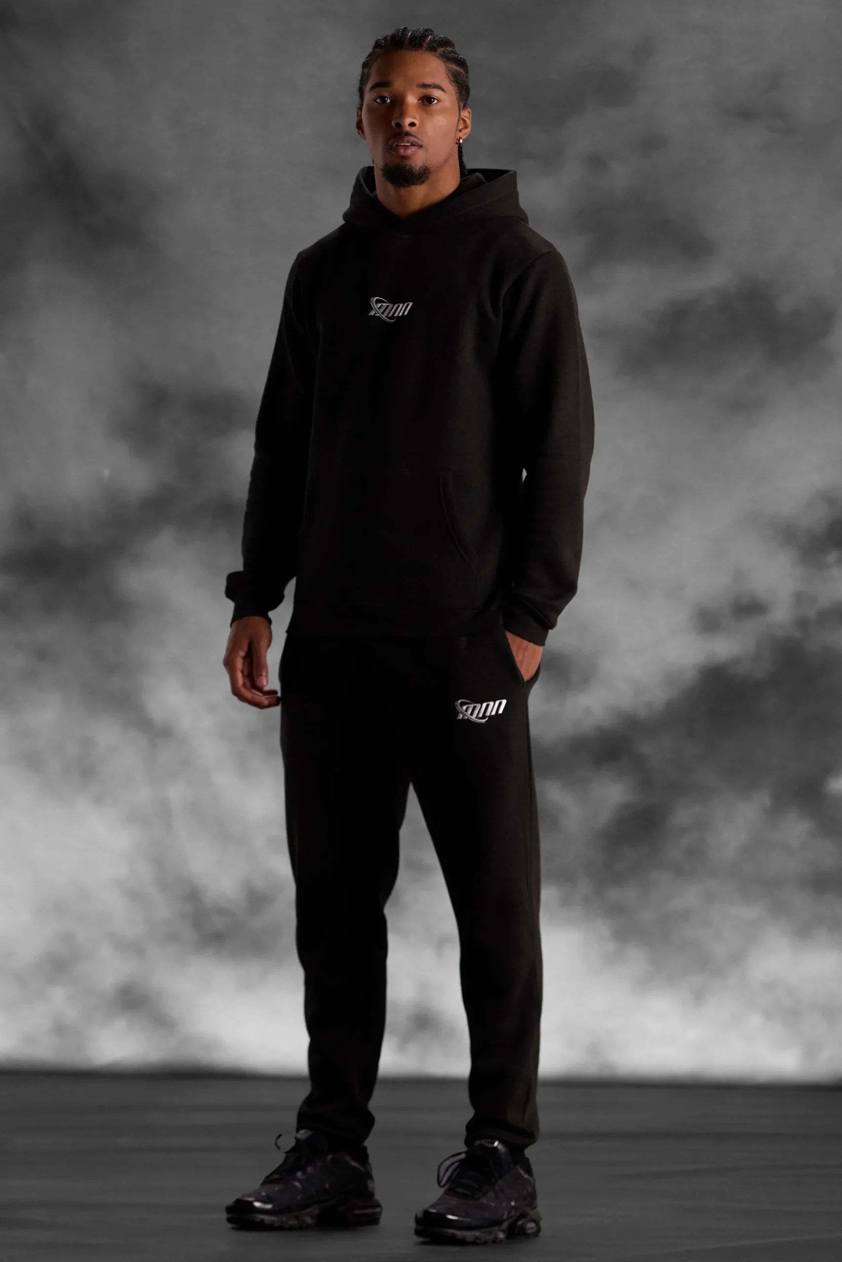 Man Slim Fit Hooded Tracksuit | BoohooMAN UK
