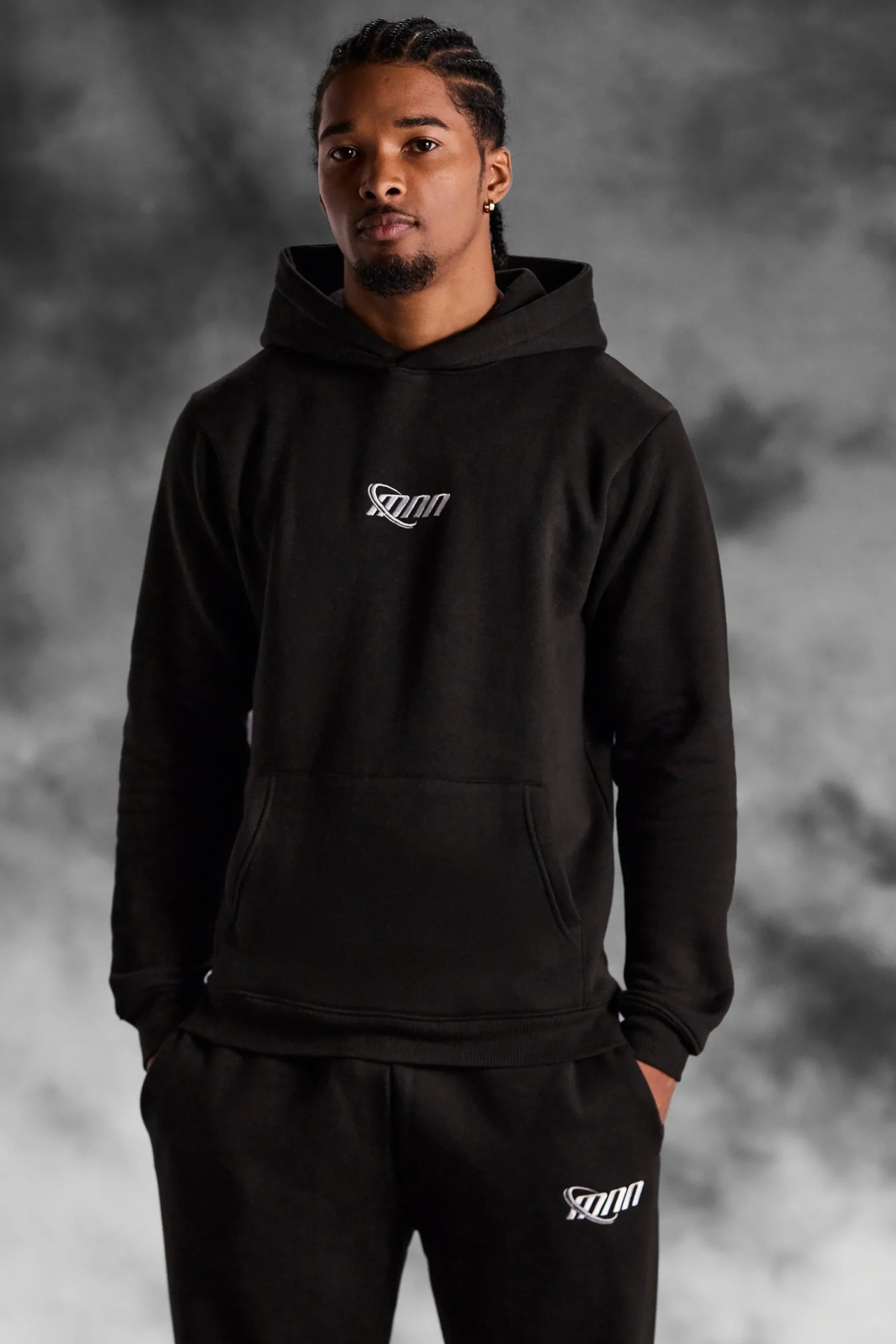 Man Slim Fit Hooded Tracksuit | BoohooMAN UK