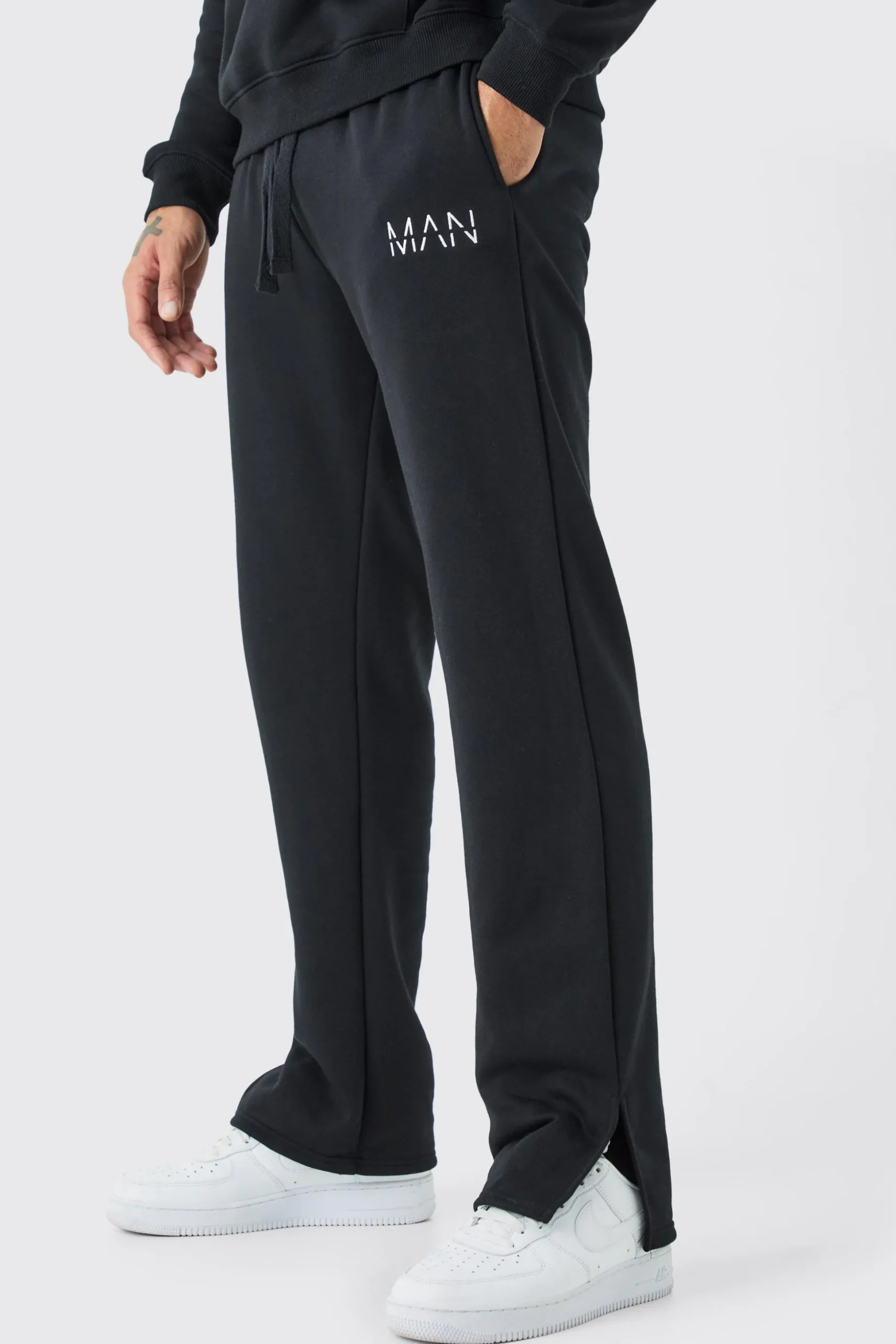 Man Split Hem Jogger | BoohooMAN UK