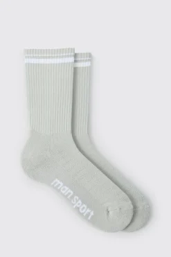 Man Sport Crew Socks | BoohooMAN UK