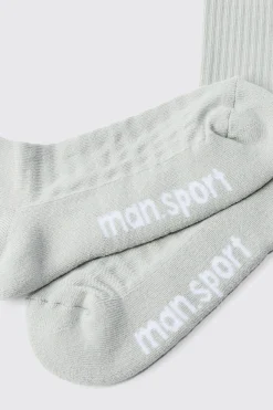 Man Sport Crew Socks | BoohooMAN UK
