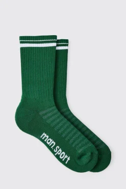 Man Sport Crew Socks | BoohooMAN UK