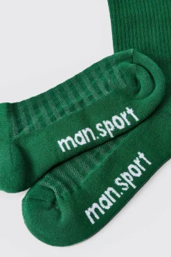 Man Sport Crew Socks | BoohooMAN UK