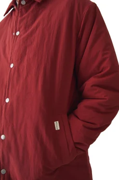 Man Tab Crinkle Longline Mac In Rust | BoohooMAN UK