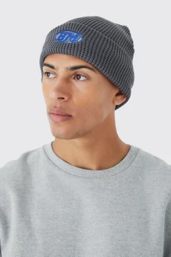Man Waffle Beanie | BoohooMAN UK