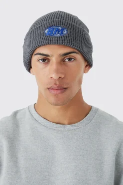 Man Waffle Beanie | BoohooMAN UK