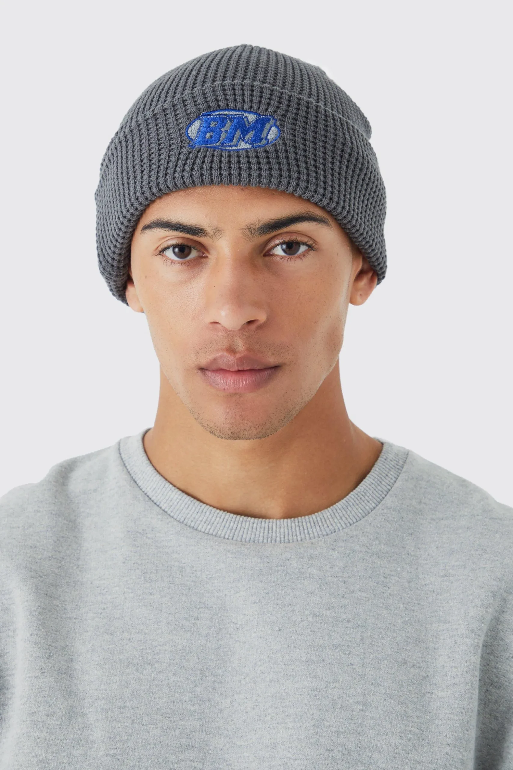 Man Waffle Beanie | BoohooMAN UK