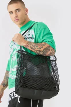 Mesh Shopper Tote | BoohooMAN UK