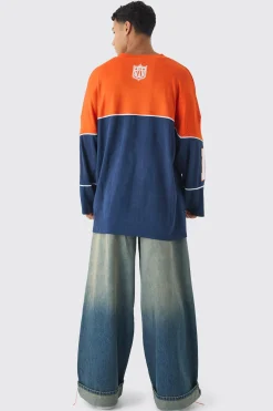 Mesh Varsity Hockey Jersey Top | BoohooMAN UK