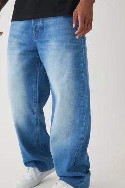 Mid Blue Shirt And Jeans | BoohooMAN UK