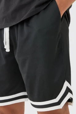 Mid Length Mesh Basketball Short | BoohooMAN UK