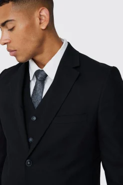 Mix & Match Linen Blend Slim Suit Set | BoohooMAN UK