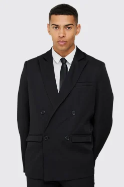 Mix & Match Oversized Double Breasted Blazer | BoohooMAN UK