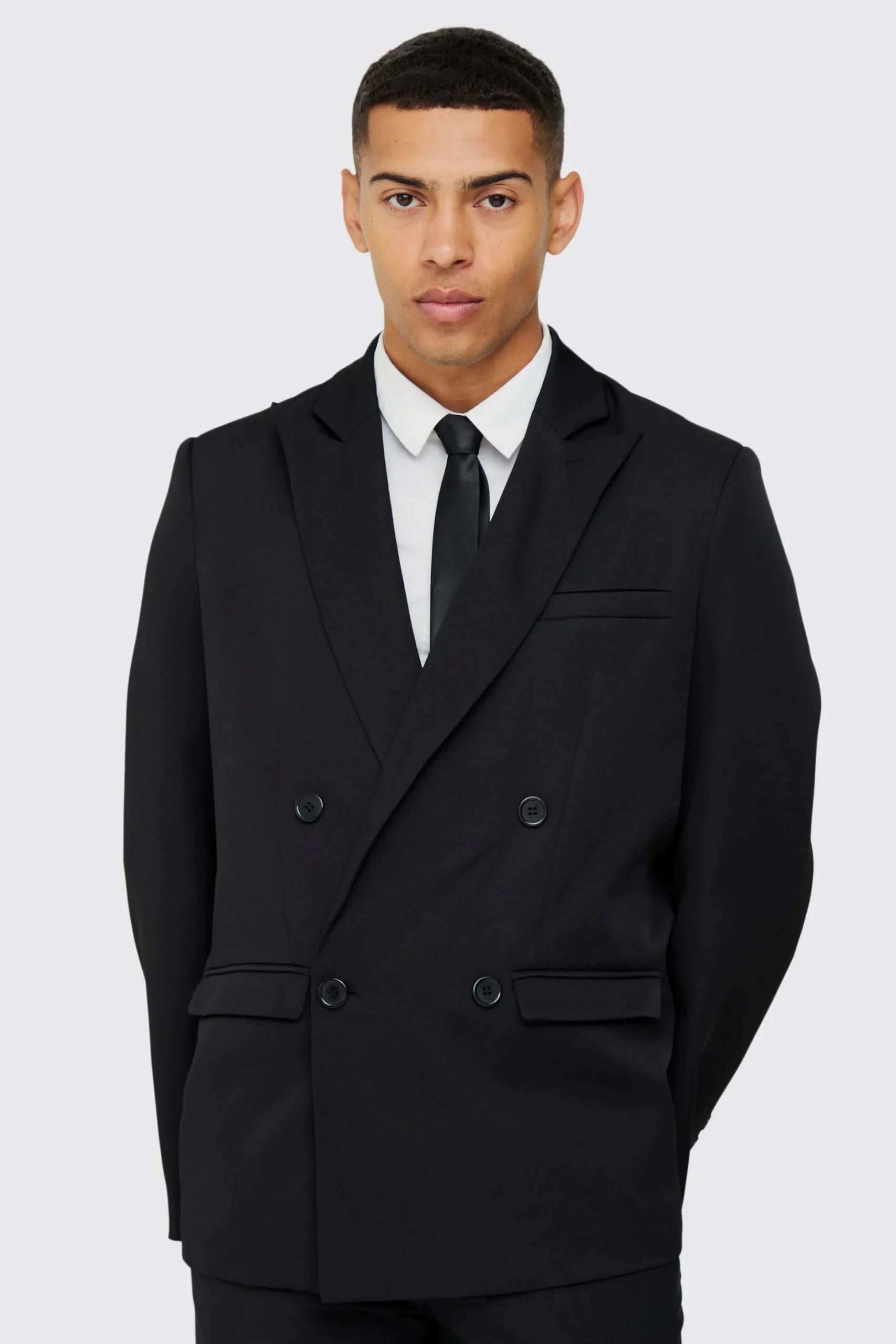 Mix & Match Oversized Double Breasted Blazer | BoohooMAN UK