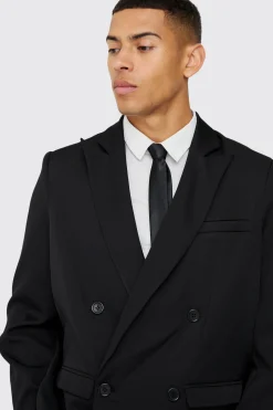 Mix & Match Oversized Double Breasted Blazer | BoohooMAN UK
