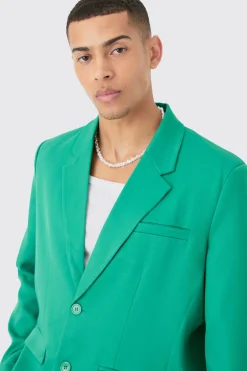 Mix & Match Oversized Single Breasted Blazer | BoohooMAN UK