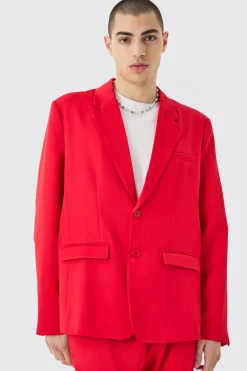 Mix & Match Oversized Single Breasted Blazer | BoohooMAN UK