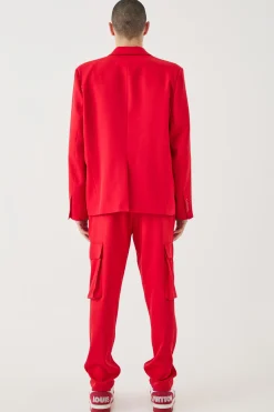 Mix & Match Tailored Cargo Trousers | BoohooMAN UK