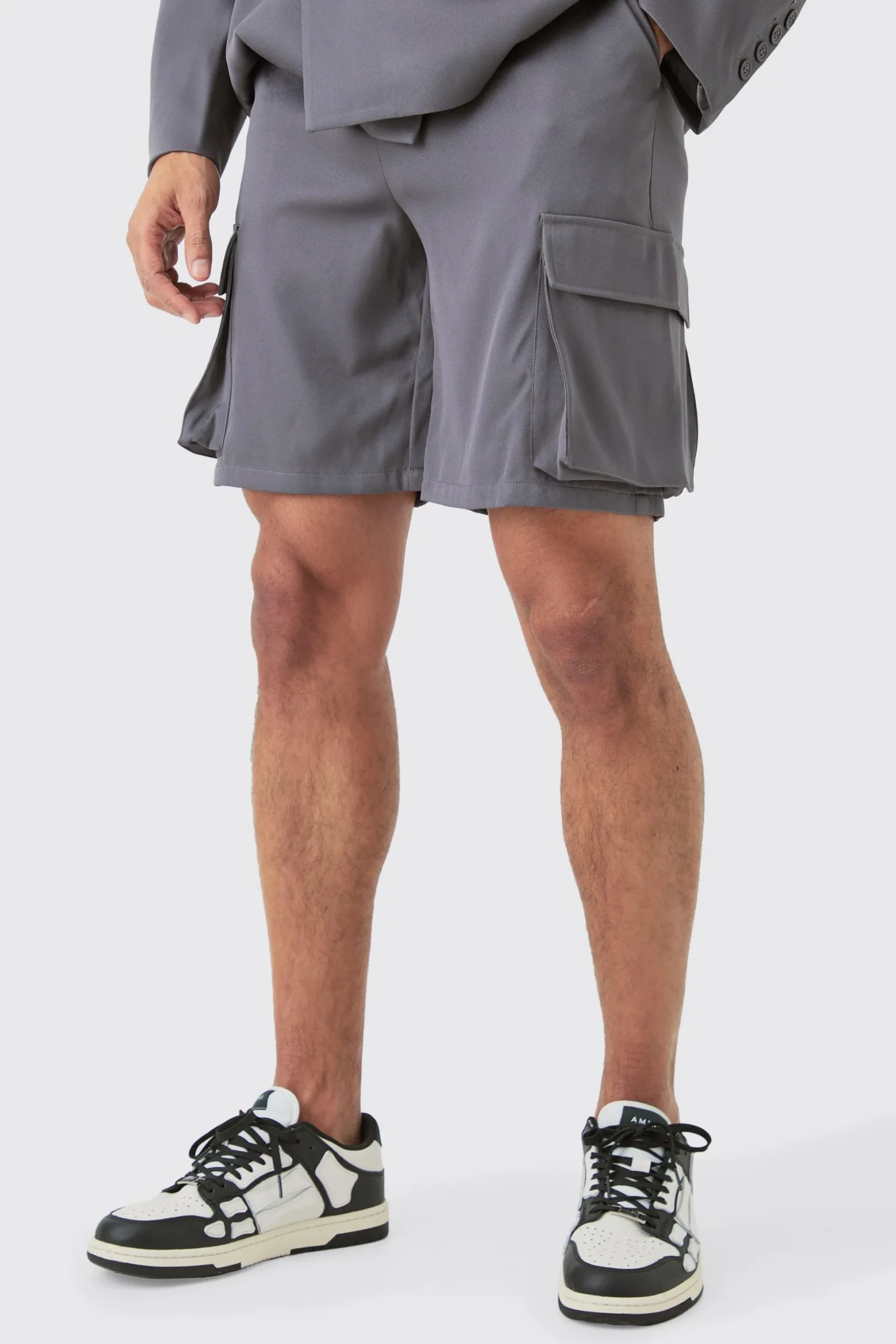Mix & Match Tailored Cargo Shorts | BoohooMAN UK
