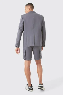 Mix & Match Tailored Cargo Shorts | BoohooMAN UK