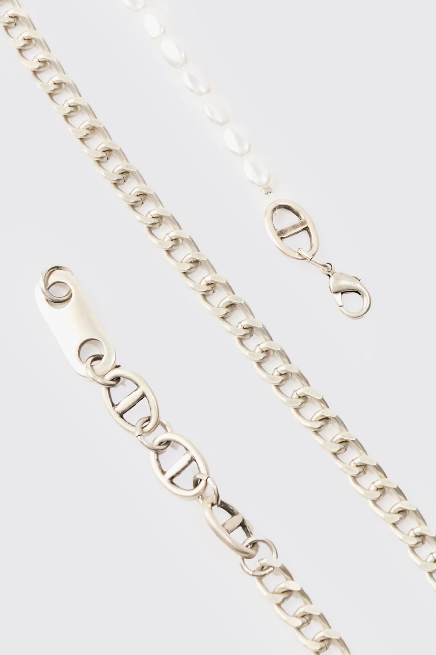 Mixed Pendant Necklace | BoohooMAN UK