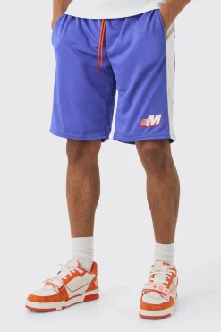 Moto Mesh Basketball Short | BoohooMAN UK
