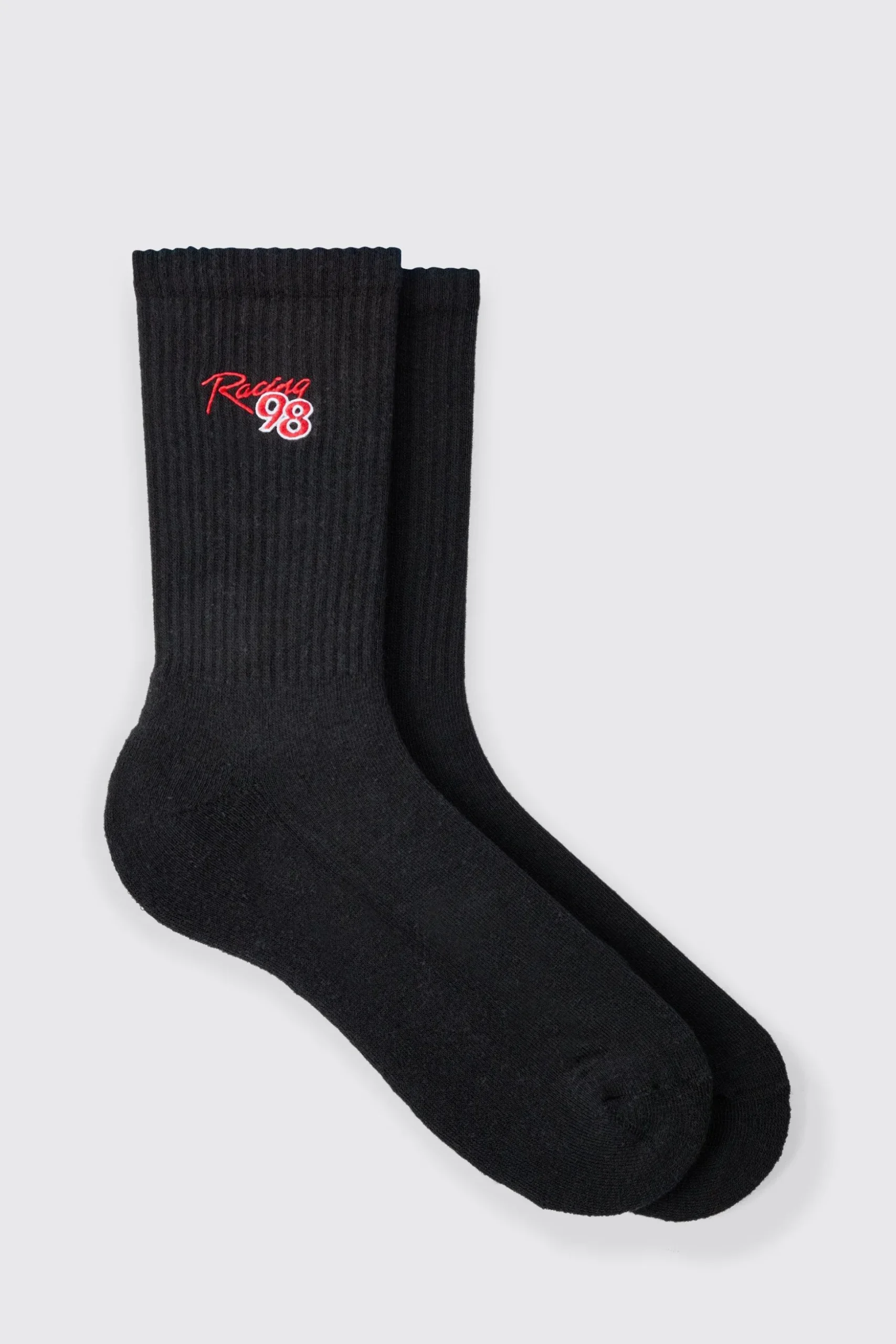Moto Racing 98 Embroidered Socks | BoohooMAN UK