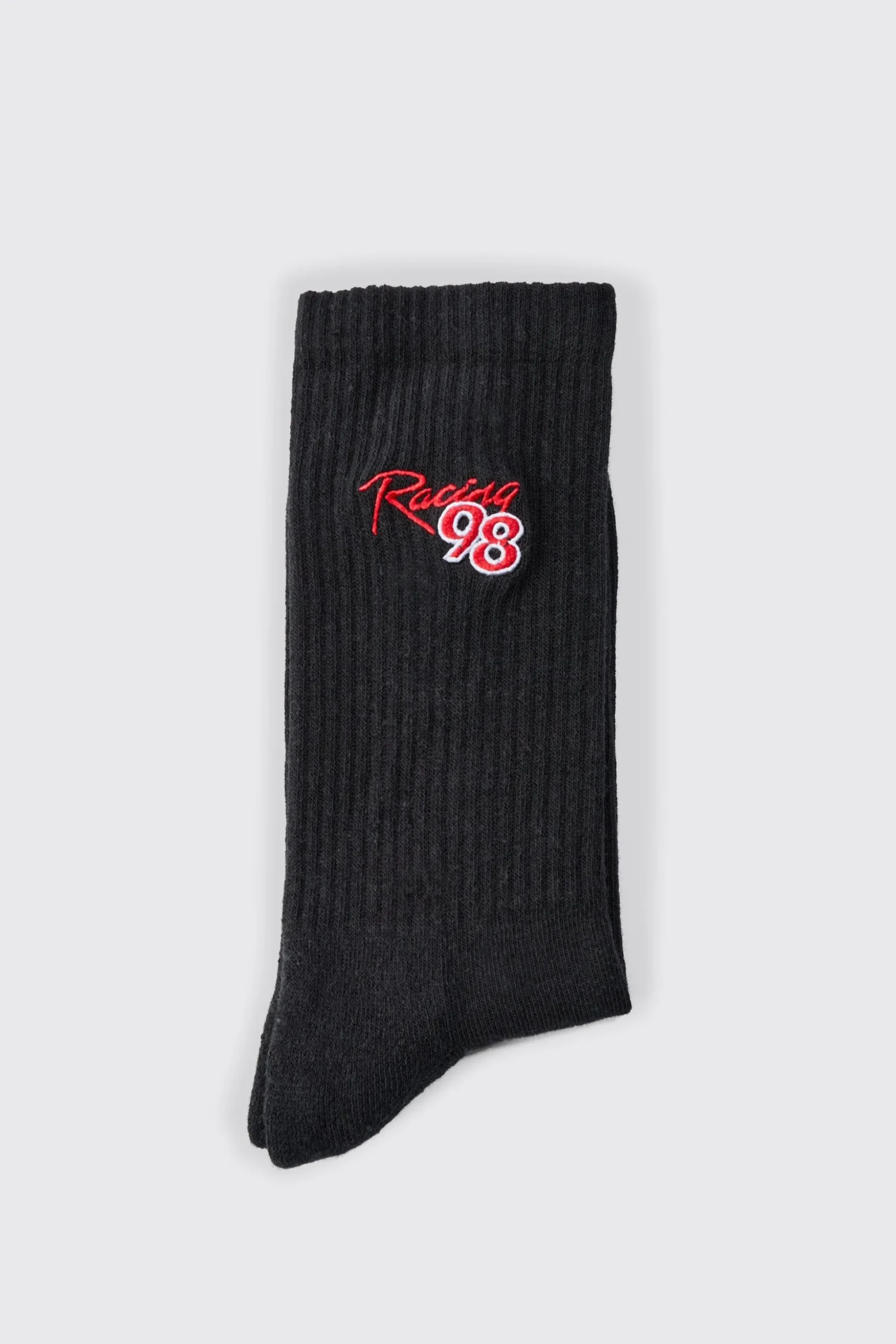 Moto Racing 98 Embroidered Socks | BoohooMAN UK